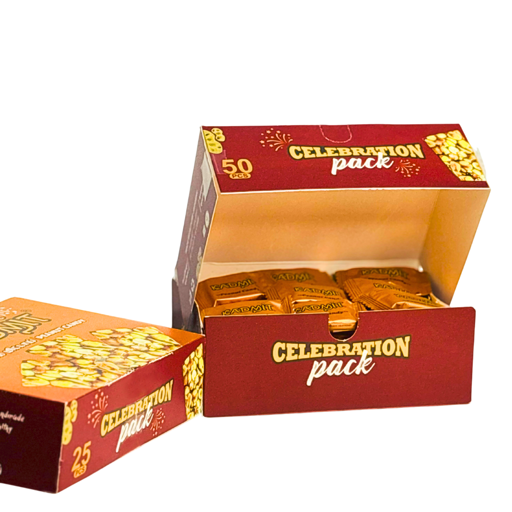 Kadmit Kadalai Mittai – Combo Pack of 3 (400g x 3 Packs)-150 pcs x 8gms | Traditional Peanut Candy